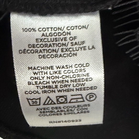 LOFT Black Lace-Hem Boxy cropped Top-NWOT-100% cotton. Perfect condition. Sz med - Picture 5 of 5